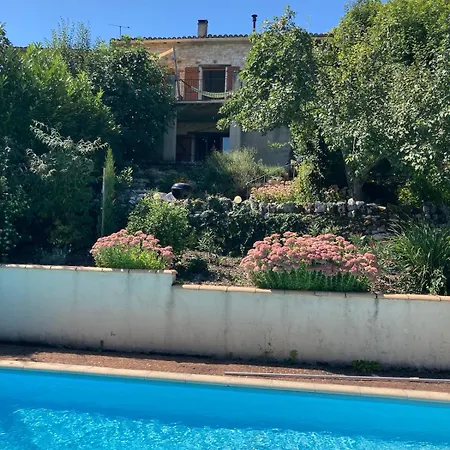Stone House, Terraced Garden And Pool