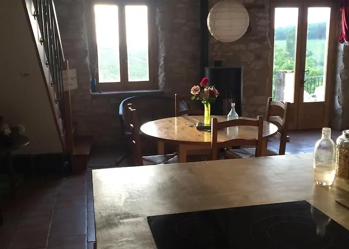 Stone House, Terraced Garden And Pool Saint-Beauzile