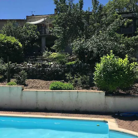 Stone House, Terraced Garden And Pool * Saint-Beauzile